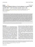 Antibody-mediated delivery of viral epitopes to redirect EBV-specific CD8+ T-cell immunity towards cancer cells
