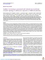 Resilient functioning is associated with altered structural brain network topology in adolescents exposed to childhood adversity