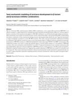 Semi-mechanistic modeling of resistance development to β-lactam and β-lactamase-inhibitor combinations