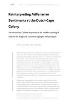 Reinterpreting millenarian sentiments at the Dutch Cape Colony