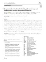 Comparison of two intraductal brush cytology devices for suspected malignant biliary strictures