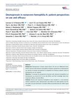 Desmopressin in nonsevere hemophilia A