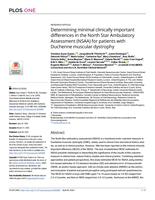 Determining minimal clinically important differences in the North Star Ambulatory Assessment (NSAA) for patients with Duchenne muscular dystrophy