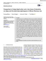 Comparison of sleep deprivation and a low dose of ketamine on sleep and the electroencephalogram in Brown Norway rats