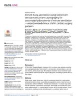 Closed-Loop ventilation using sidestream versus mainstream capnography for automated adjustments of minute ventilation