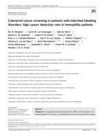 Colorectal cancer screening in patients with inherited bleeding disorders