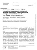 Cardiovascular risk factors, cerebral small vessel disease, and subsequent risk of stroke in patients with idiopathic sudden sensorineural hearing loss