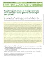 Cognitive performance in multiple sclerosis