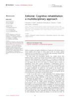 Editorial: Cognitive rehabilitation: a multidisciplinary approach
