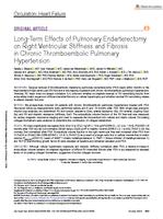 Long-term effects of pulmonary endarterectomy on right ventricular stiffness and fibrosis in chronic thromboembolic pulmonary hypertension