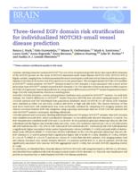 Three-tiered EGFr domain risk stratification for individualized NOTCH3-small vessel disease prediction