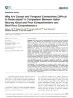 Why are causal and temporal connectives difficult to understand?