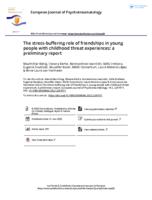 The stress-buffering role of friendships in young people with childhood threat experiences