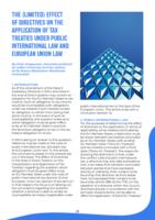 The (limited) effect of directives on the application of tax treaties under public international law and European Union law