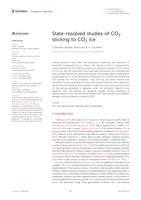 State-resolved studies of CO2 sticking to CO2 ice