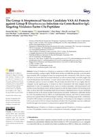 The group A streptococcal vaccine candidate VAX-A1 protects against group B Streptococcusinfection via cross-reactive IgG targeting virulence factor C5a peptidase