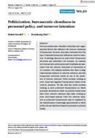Politicization, bureaucratic closedness in personnel policy, and turnover intention