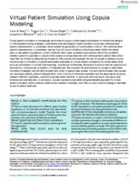 Virtual patient simulation using copula modeling