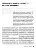 Identification of carbon dioxide in an exoplanet atmosphere