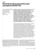 Photochemically produced SO2 in the atmosphere of WASP-39b