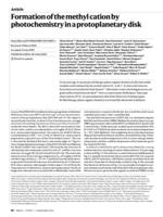 Formation of the methyl cation by photochemistry in a protoplanetary disk