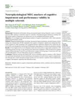 Neurophysiological MEG markers of cognitive impairment and performance validity in multiple sclerosis