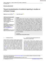 Toward standardization of statistical reporting in studies on entheseal changes