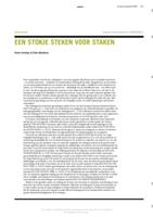 Een stokje steken voor staken