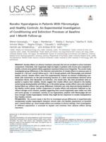 Nocebo hyperalgesia in patients with fibromyalgia and healthy controls