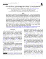 Observed polarized scattered light phase functions of planet-forming disks