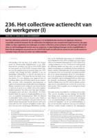 Het collectieve actierecht van de werkgever (I)