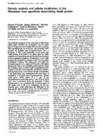 Genetic analysis and cellular localization of the Rhizobium host specificity-determining NodE protein