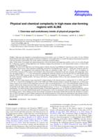 Physical and chemical complexity in high-mass star-forming regions with ALMA.