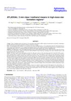 ATLASGAL: 3 mm class I methanol masers in high-mass star formation regions