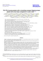 TOI-179: A young system with a transiting compact Neptune-mass planet and a low-mass companion in outer orbit