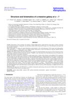 Structure and kinematics of a massive galaxy at z~7