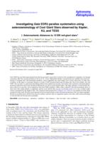 Investigating Gaia EDR3 parallax systematics using asteroseismology of Cool Giant Stars observed by Kepler, K2, and TESS