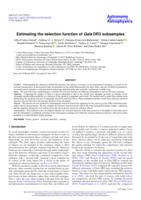 Estimating the selection function of Gaia DR3 subsamples