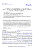 The multiplicity fraction in 202 open clusters from Gaia