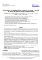 Constraining the gas distribution in the PDS 70 disc as a method to assess the effect of planet-disc interactions