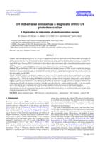 OH mid-infrared emission as a diagnostic of H2O UV photodissociation