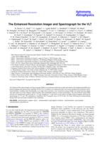 The enhanced resolution imager and spectrograph for the VLT