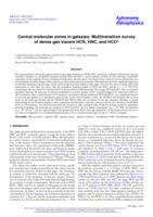 Central molecular zones in galaxies