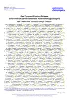 Gaia focused product release: sources from service interface function image analysis