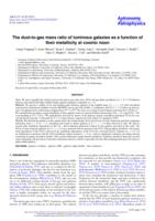 The dust-to-gas mass ratio of luminous galaxies as a function of their metallicity at cosmic noon