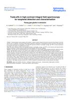 Trade-offs in high-contrast integral field spectroscopy for exoplanet detection and characterisation