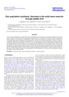 Disc population synthesis