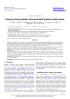 Exploring the hypothesis of an inverted Z gradient inside Jupiter