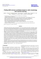 Finding AGN remnant candidates based on radio morphology with machine learning