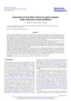 Interaction of H2S with H atoms on grain surfaces under molecular cloud conditions